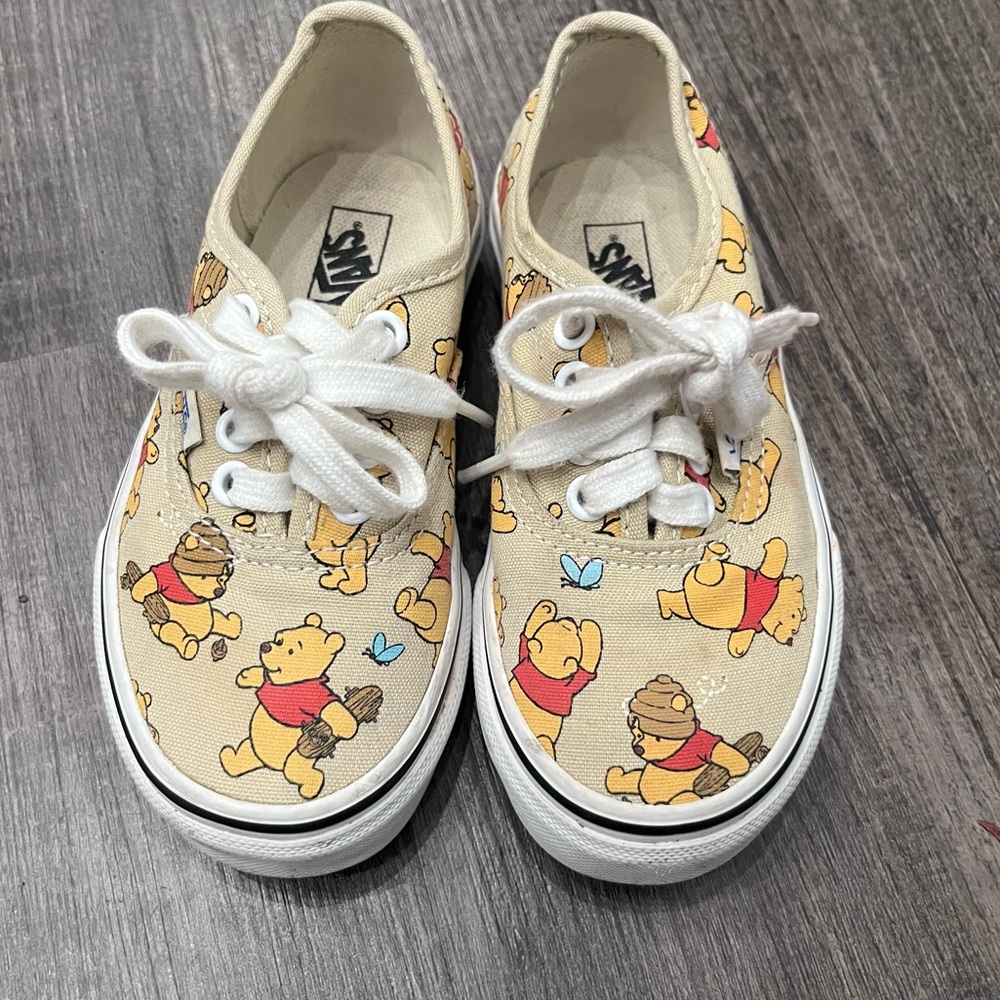 Vans Cream and White Winnie the Pooh Shoes - Picture 2 of 7